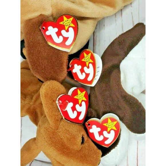 Doby, Bruno, Bones & Weeni Retired Vintage Beanie Baby Doggie Bundle - Picture 4 of 12